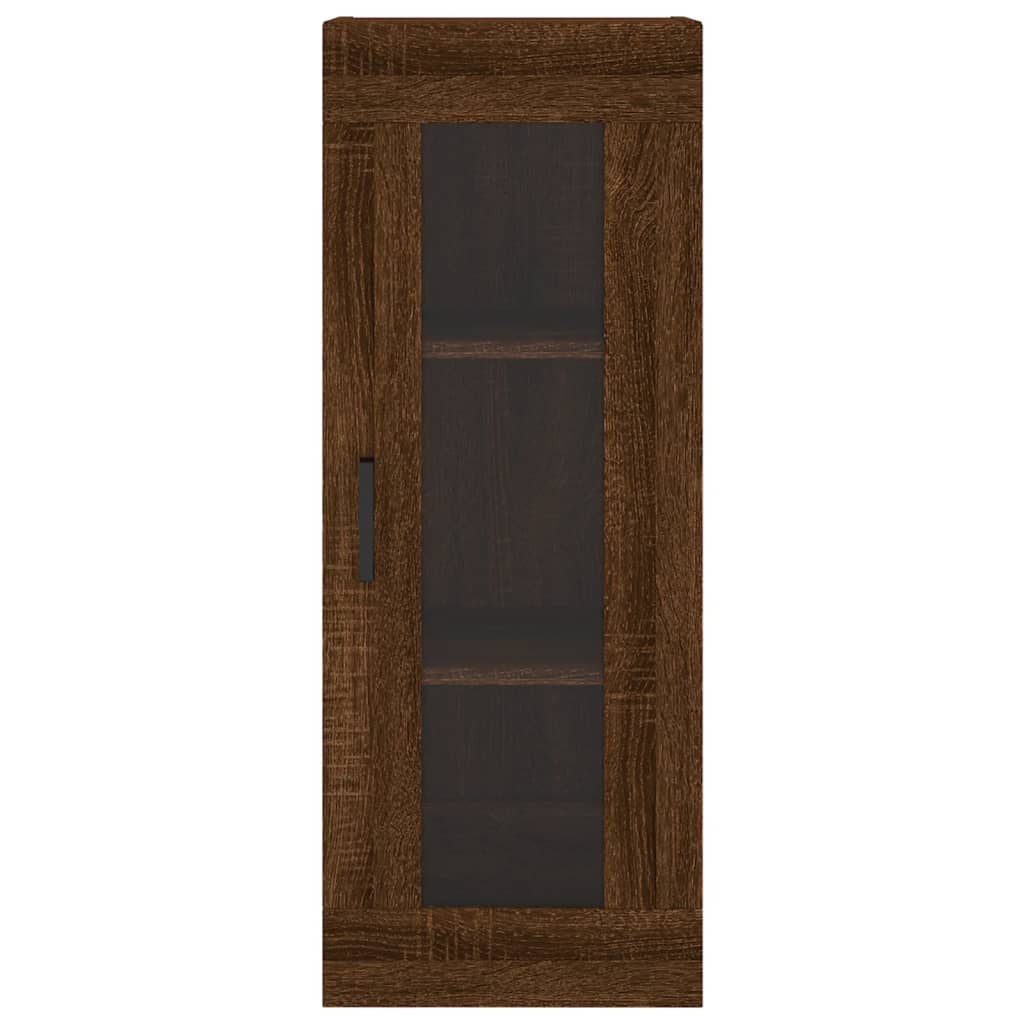 Armoire suspendue 34,5x34x90 cm coloris chêne marron