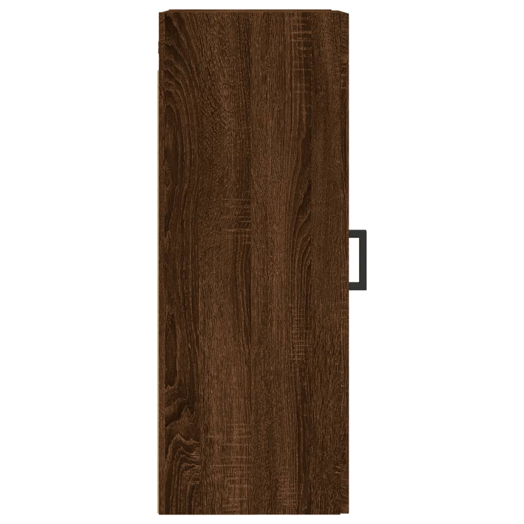 Armoire suspendue 34,5x34x90 cm coloris chêne marron