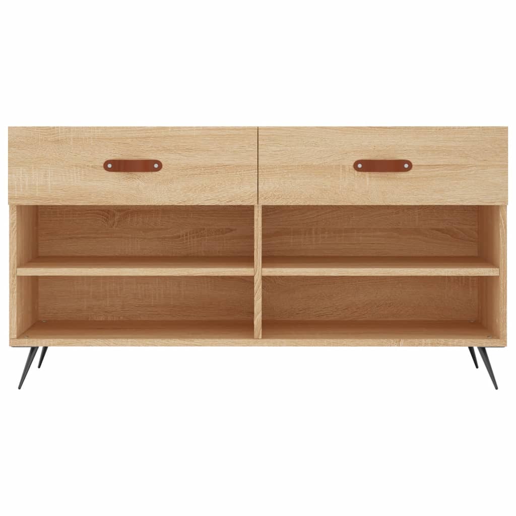 Schoenenbank 102x35x55 cm bewerkt hout