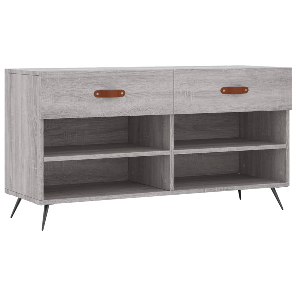 Schoenenbank 102x35x55 cm bewerkt hout