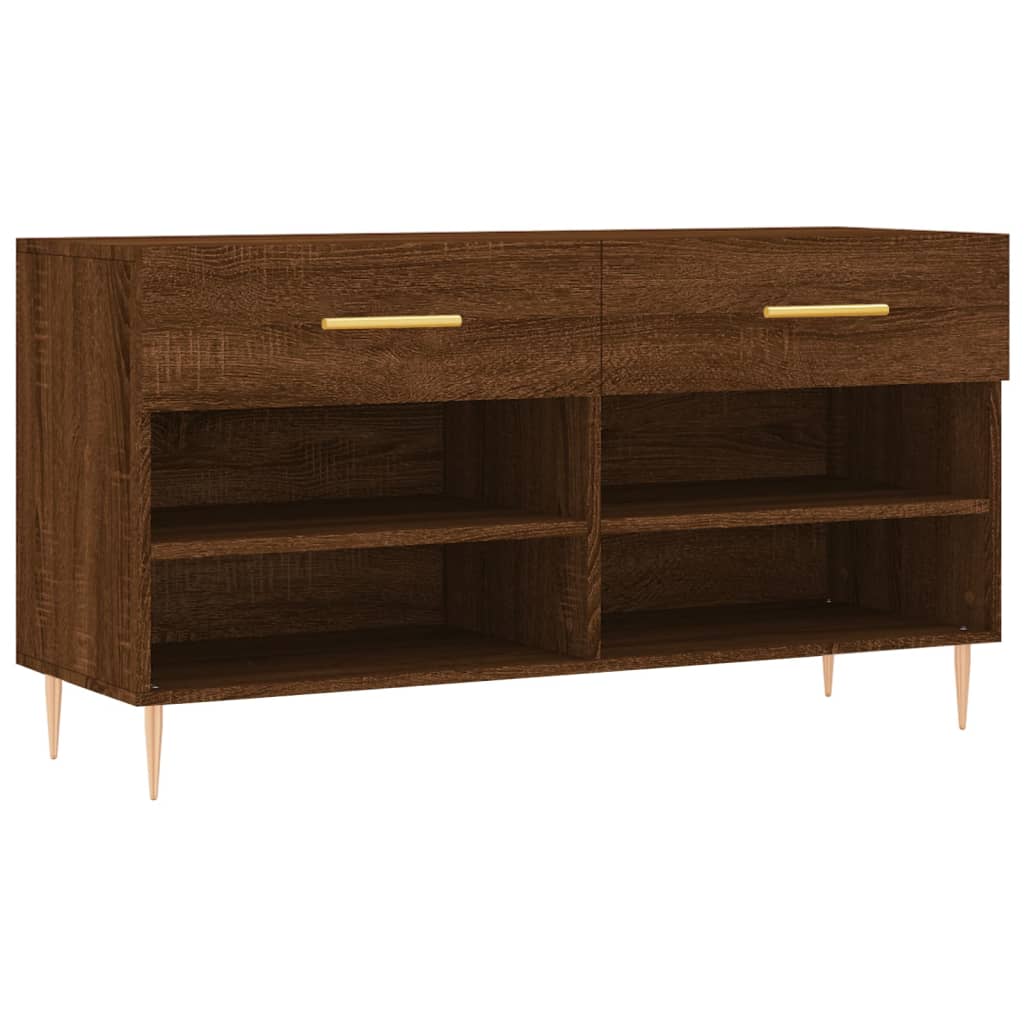 Schoenenbank 102x35x55 cm bewerkt hout