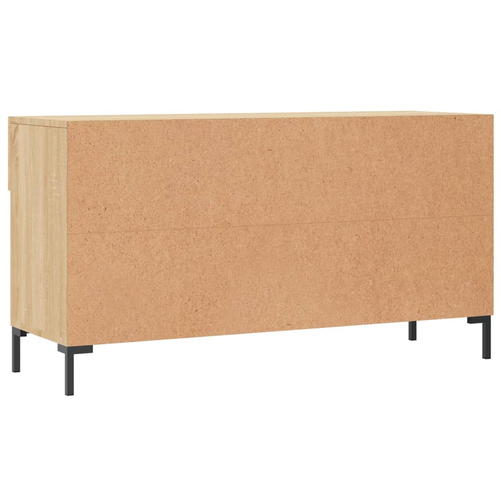 Schoenenbank 102x35x55 cm bewerkt hout eikenkleur