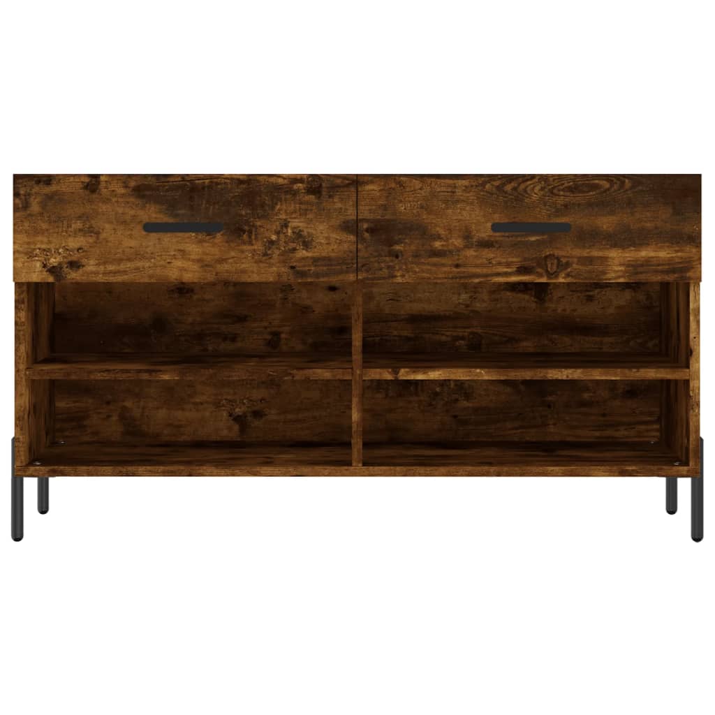 Schoenenbank 102x35x55 cm bewerkt hout