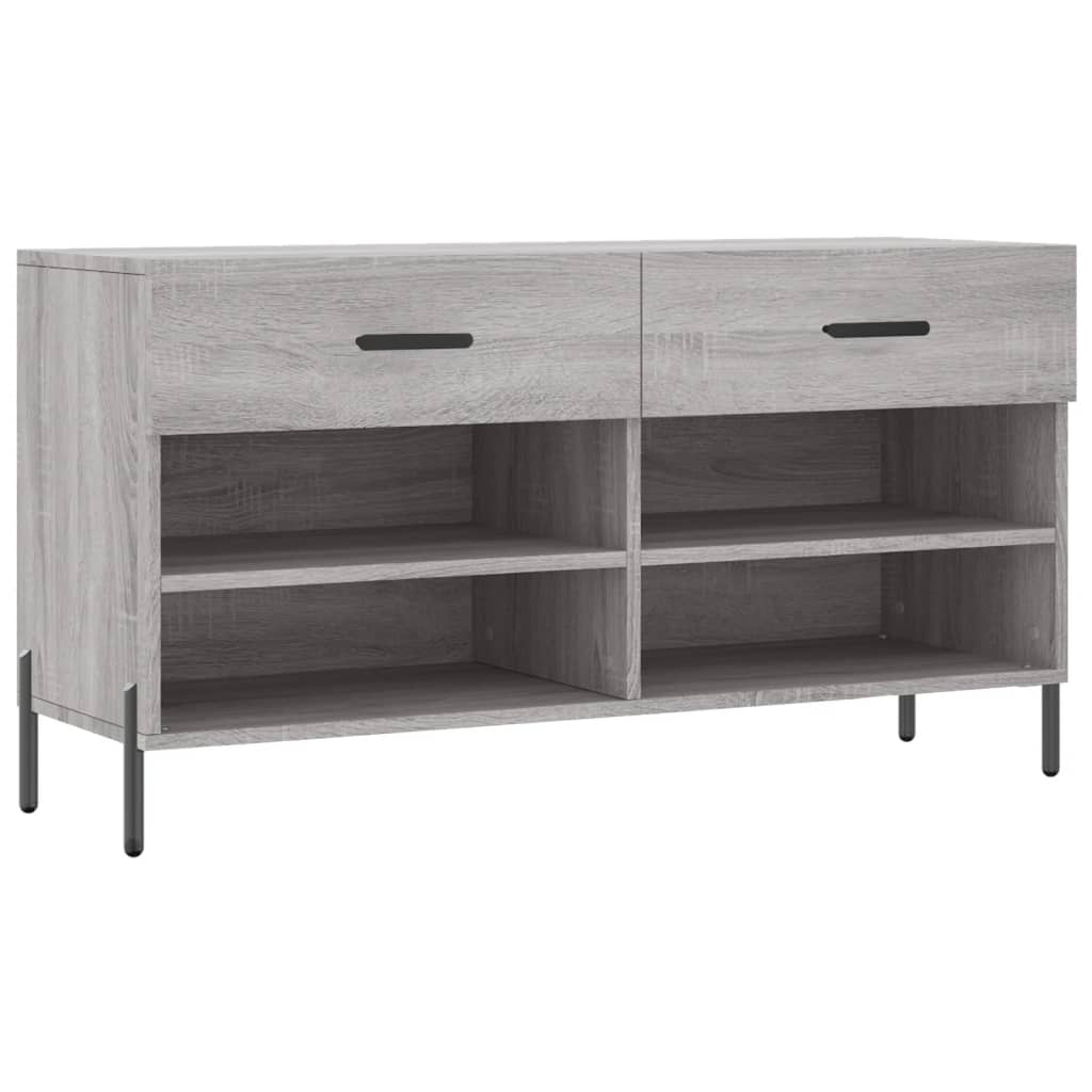 Schoenenbank 102x35x55 cm bewerkt hout