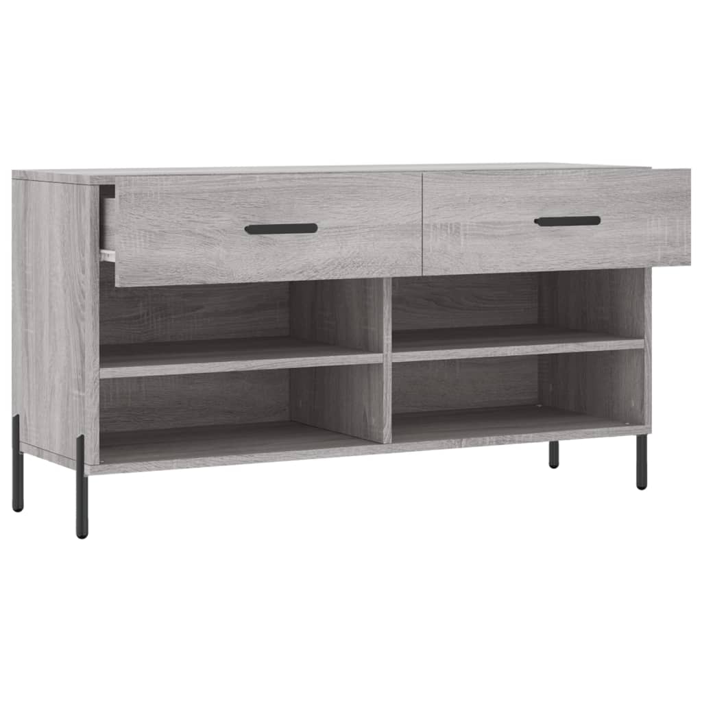 Schoenenbank 102x35x55 cm bewerkt hout