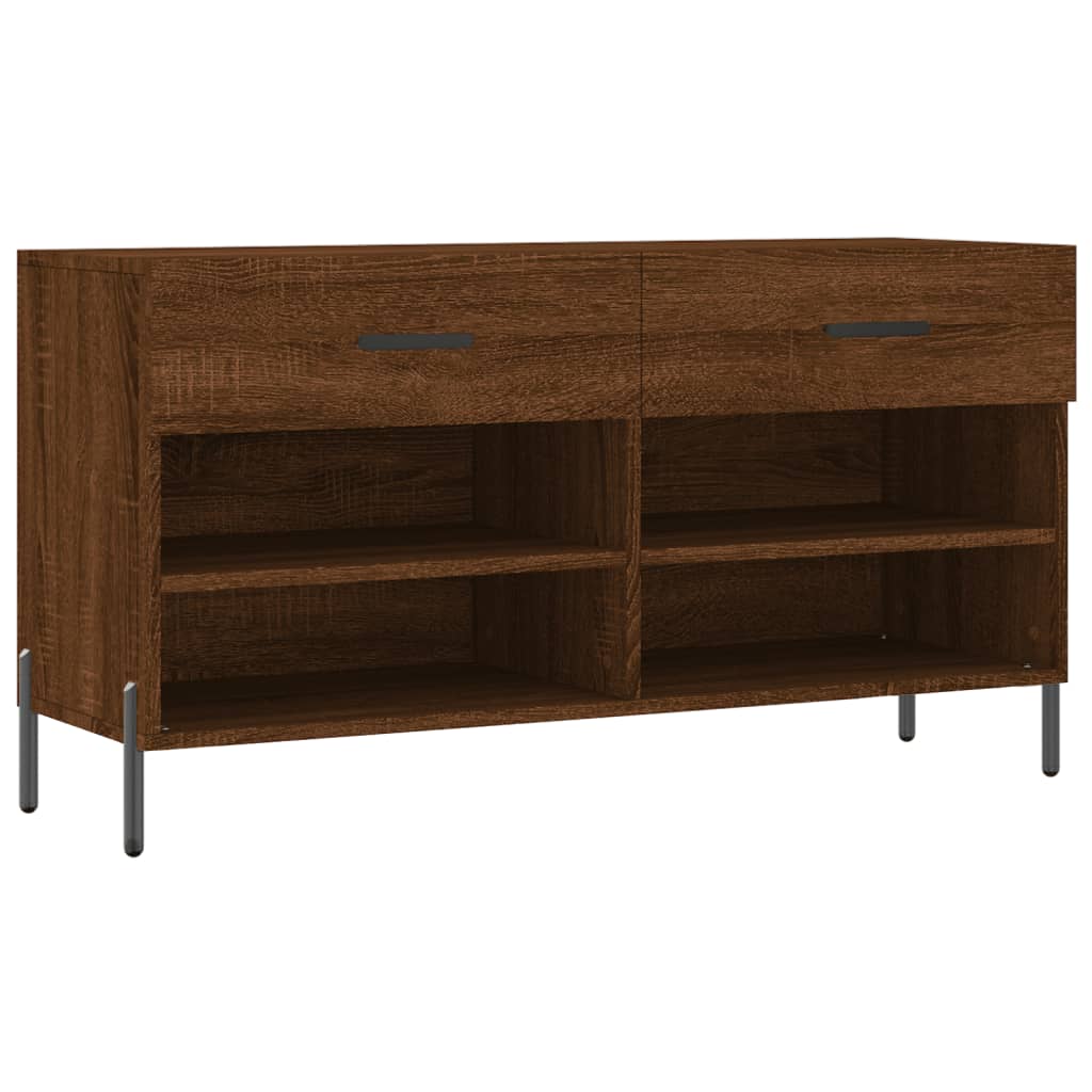 Schoenenbank 102x35x55 cm bewerkt hout