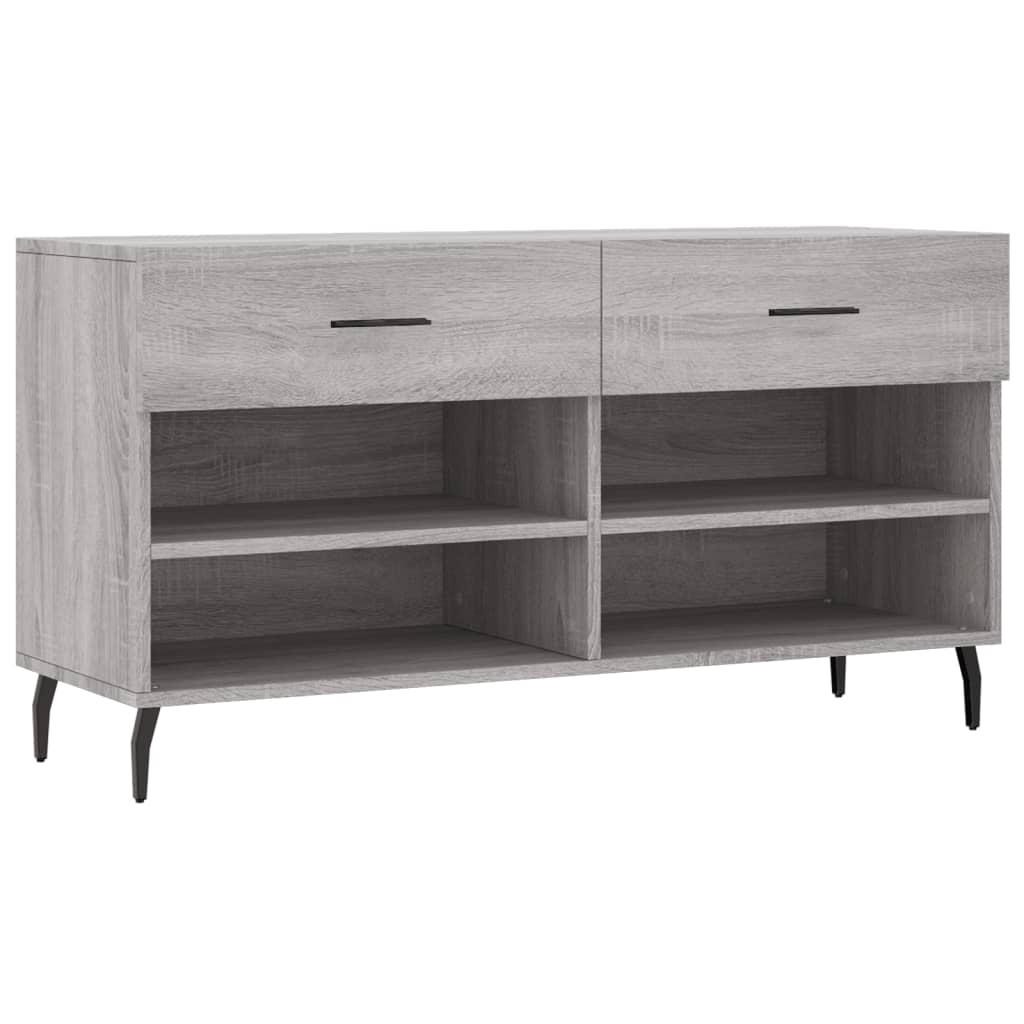 Schoenenbank 102x35x55 cm bewerkt hout