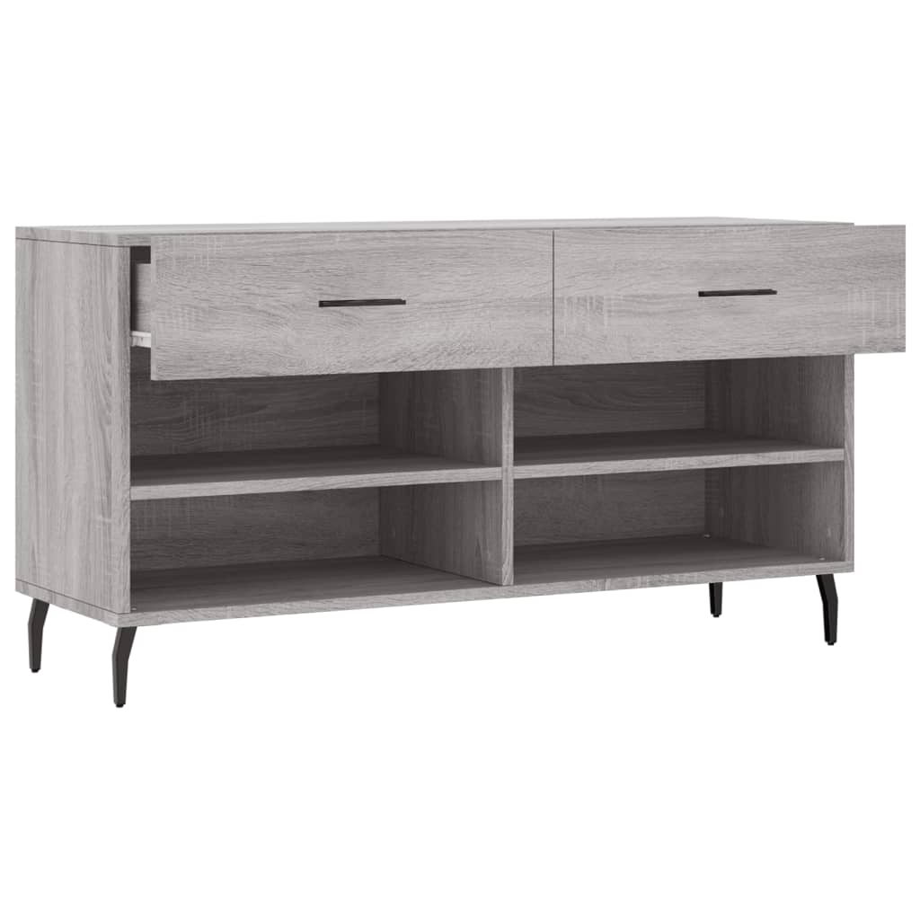 Schoenenbank 102x35x55 cm bewerkt hout