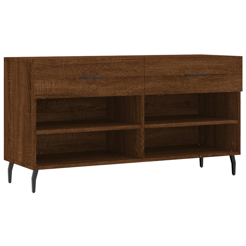 Schoenenbank 102x35x55 cm bewerkt hout