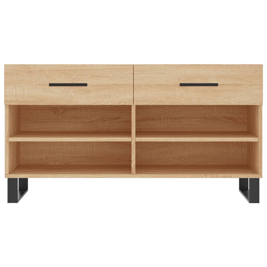 Schoenenbank 102x35x55 cm bewerkt hout