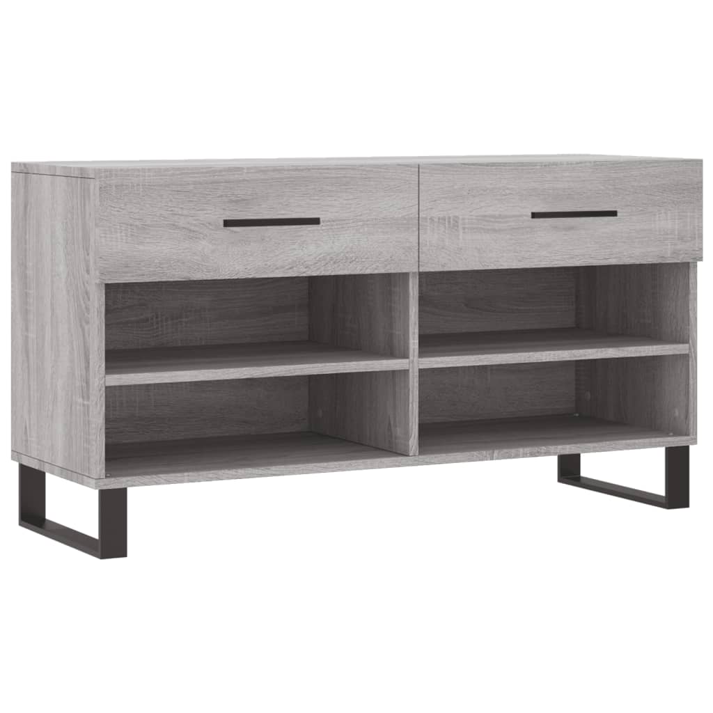 Schoenenbank 102x35x55 cm bewerkt hout