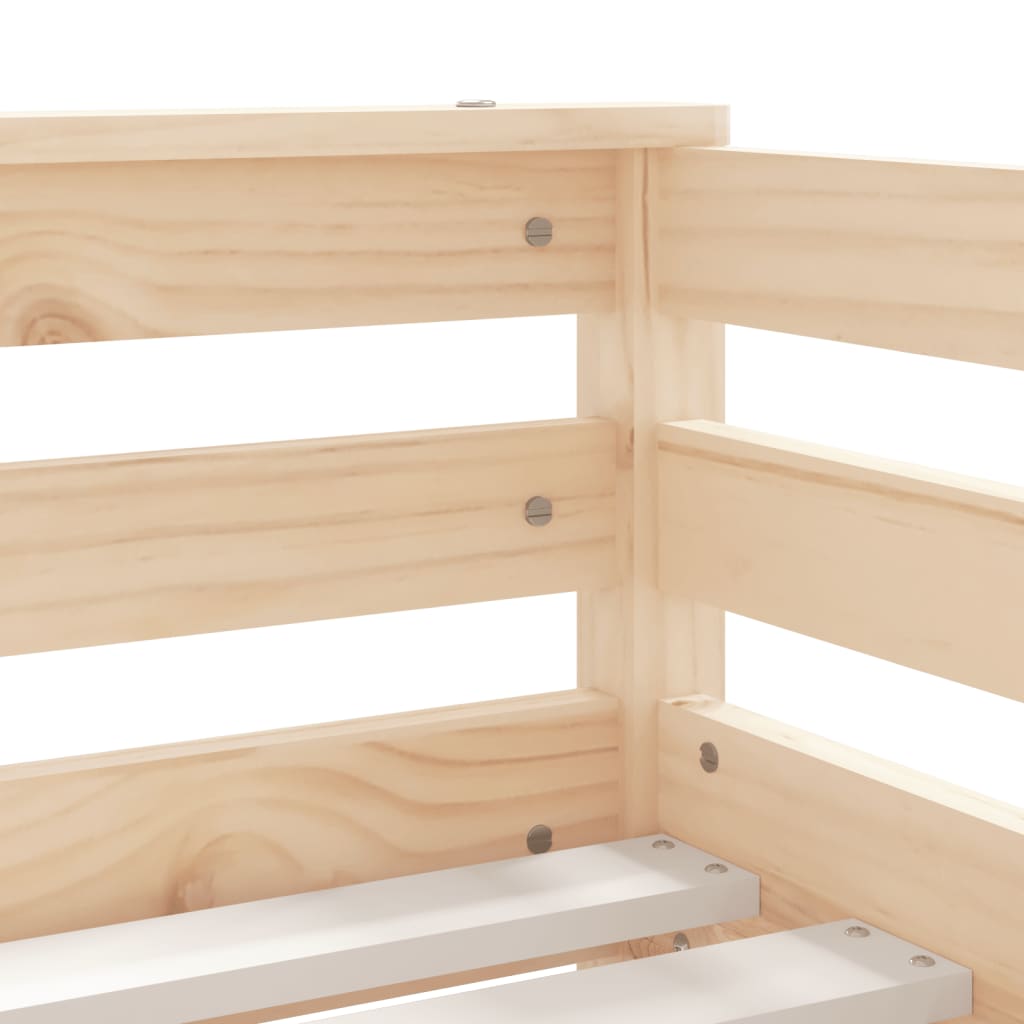 Kinderbedframe met lades 90x190 cm massief grenenhout