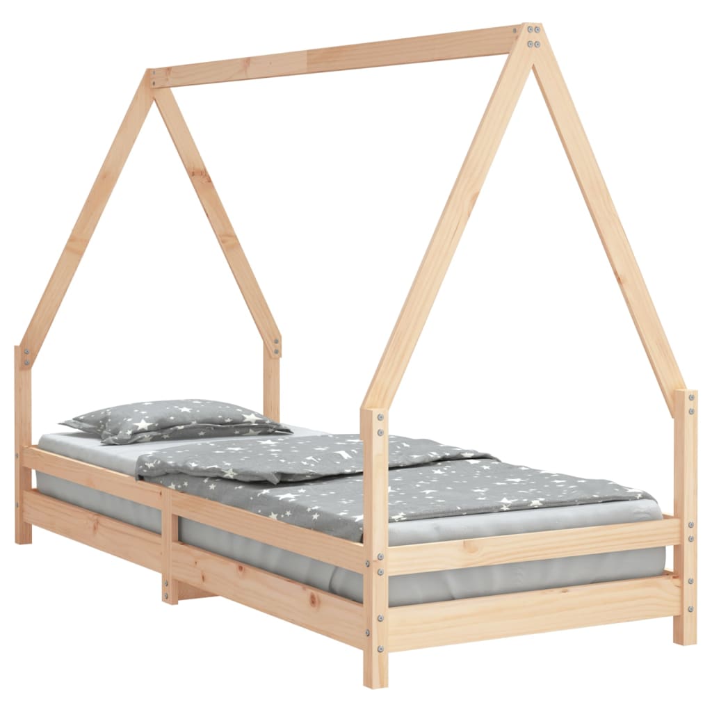 Kinderbedframe 80x160 cm massief grenenhout