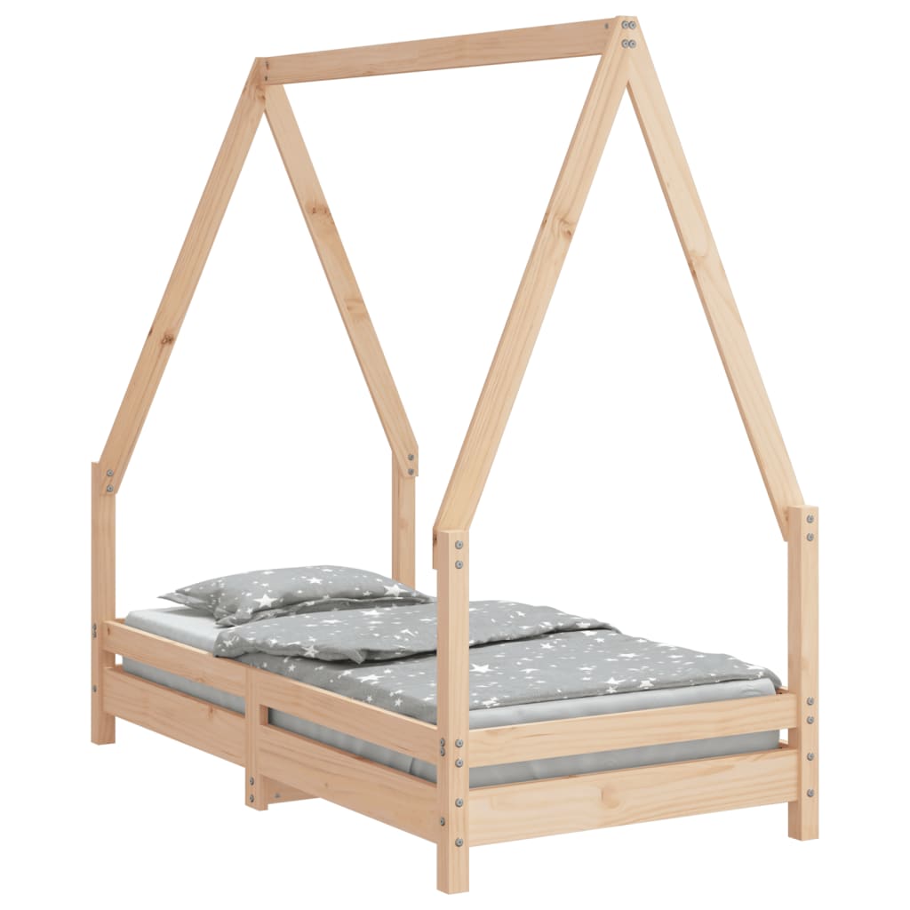 Kinderbedframe 80x160 cm massief grenenhout