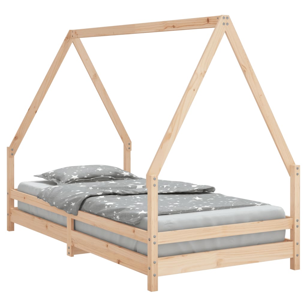 Kinderbedframe 80x160 cm massief grenenhout