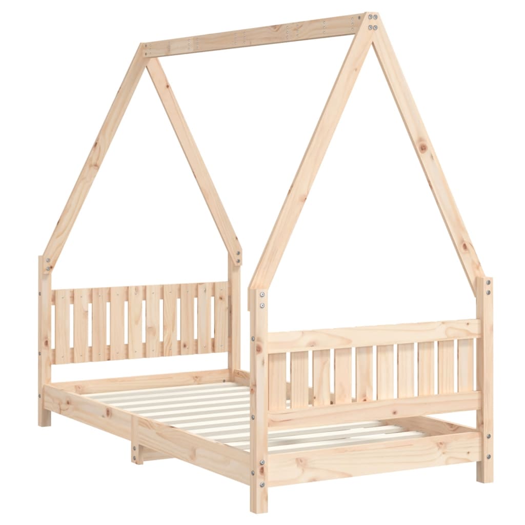 Kinderbedframe 80x200 cm massief grenenhout