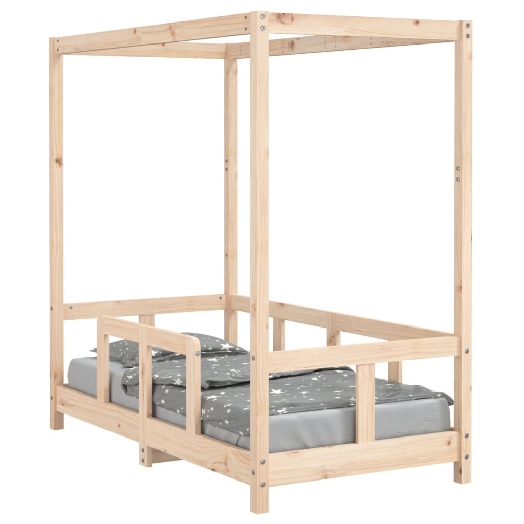 Kinderbedframe 80x200 cm massief grenenhout