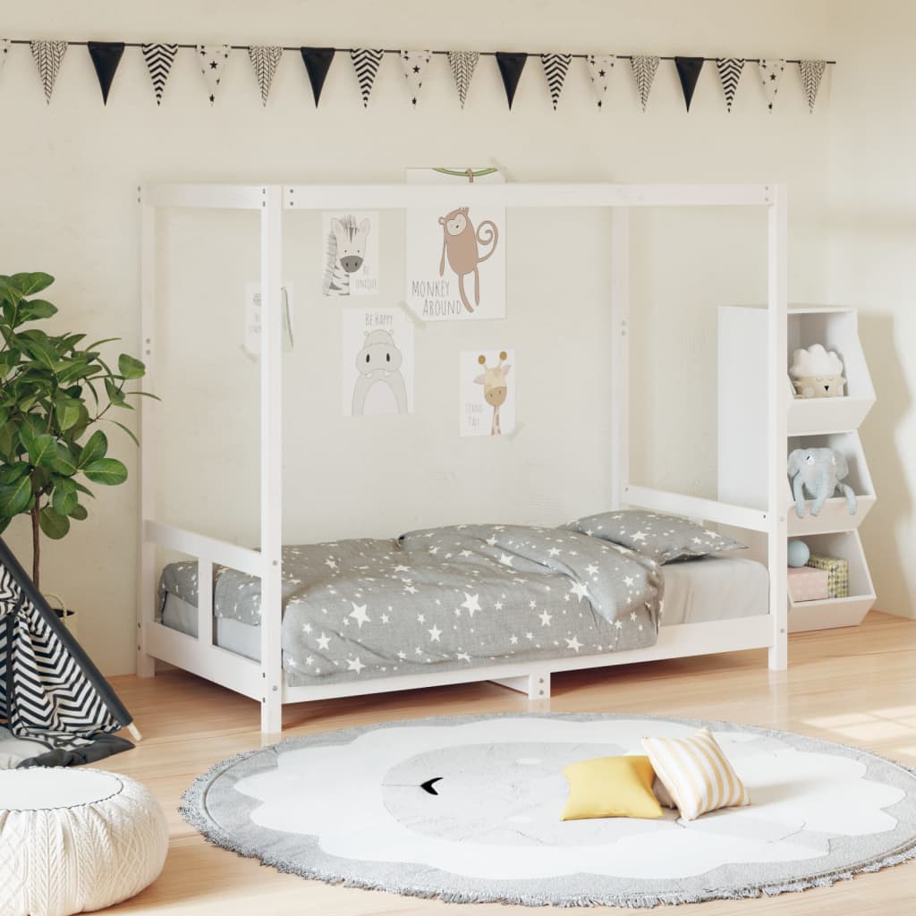 Kinderbedframe 80x200 cm massief grenenhout