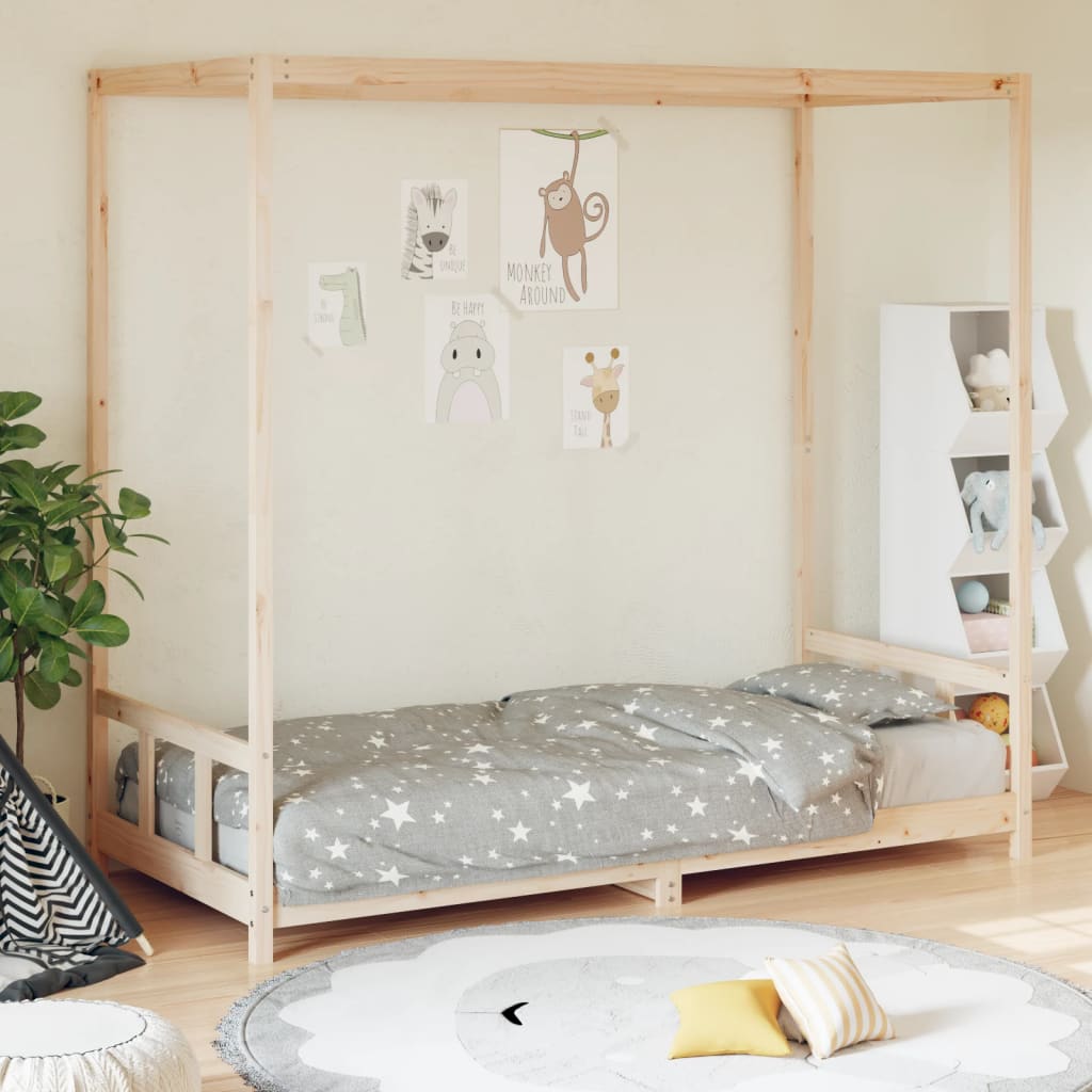 Kinderbedframe 80x200 cm massief grenenhout