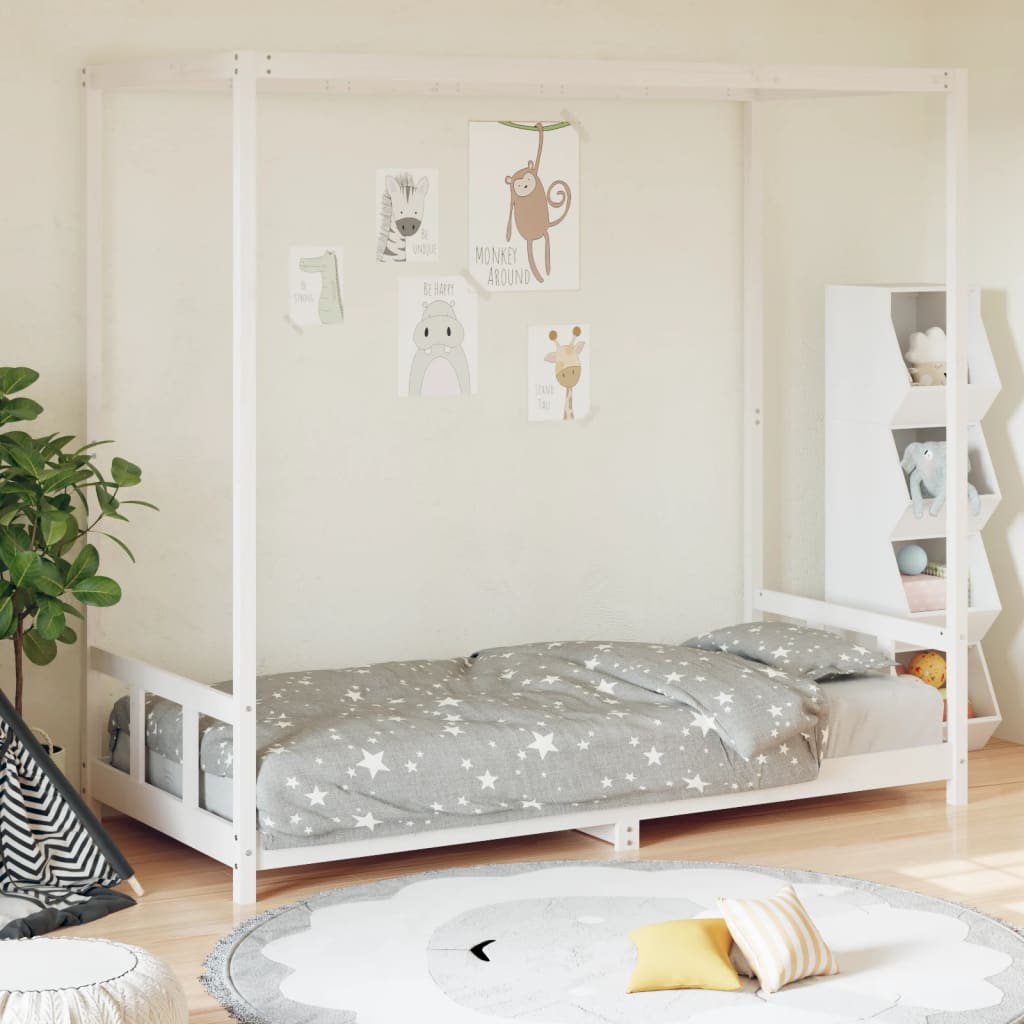 Kinderbedframe 80x200 cm massief grenenhout