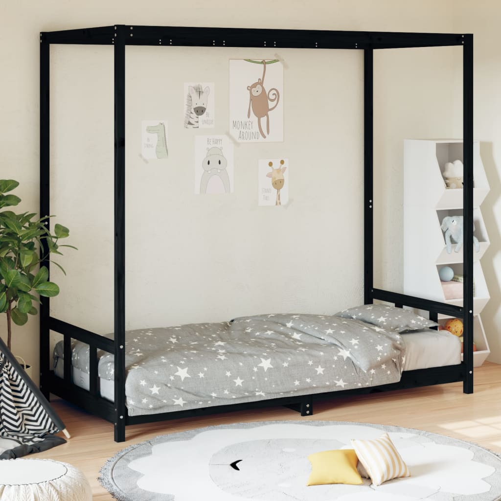 Cadre de lit enfant 80x200 cm en pin massif