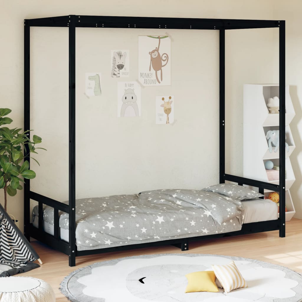 Cadre de lit enfant 80x200 cm en pin massif