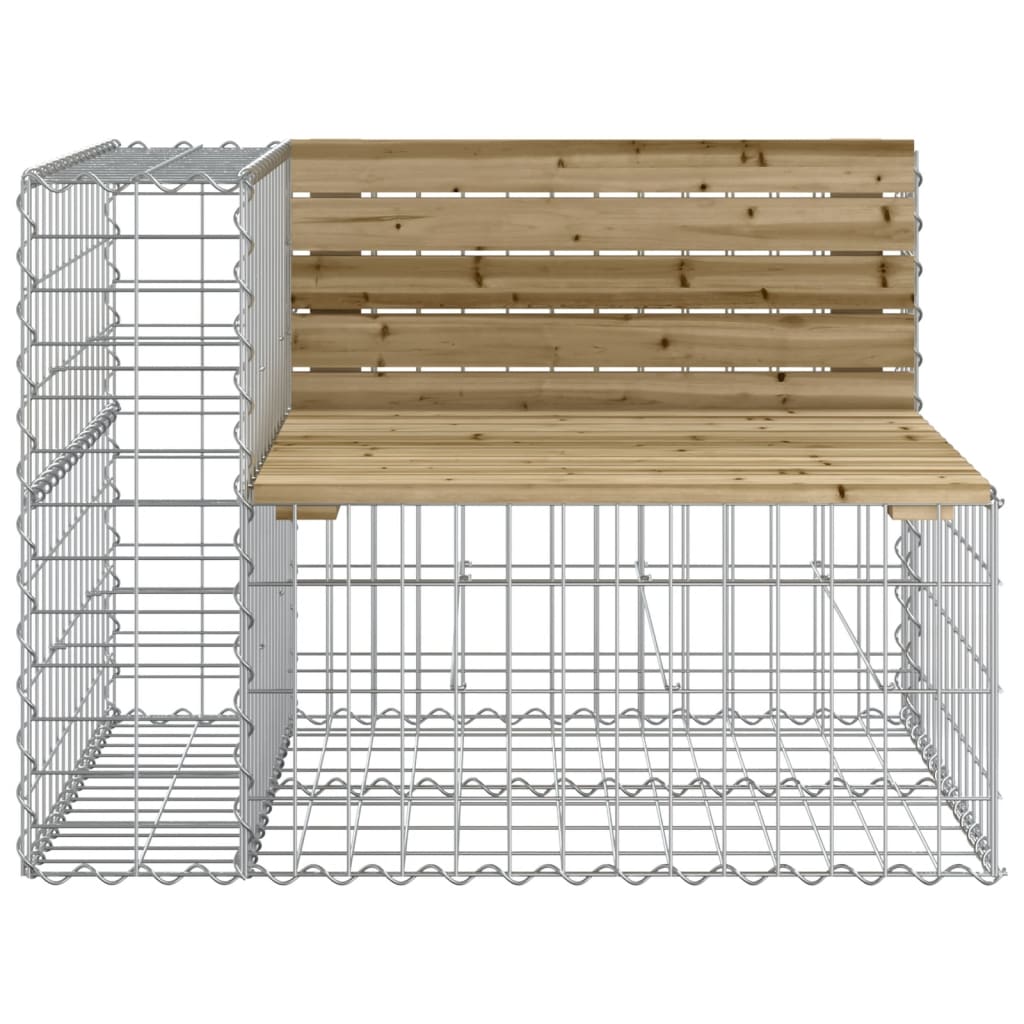 Tuinbank schanskorfontwerp 103x70x65 cm geïmpregneerd hout