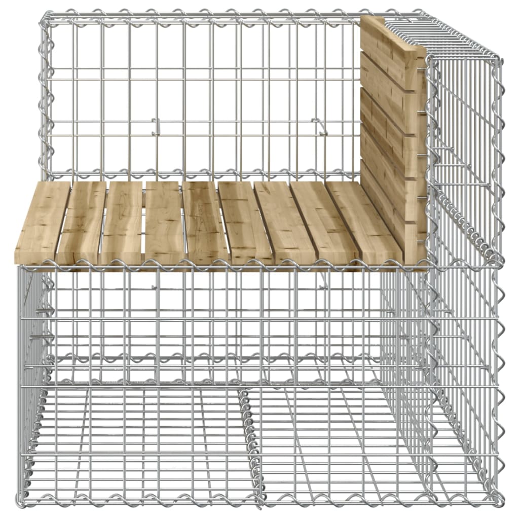 Tuinbank schanskorfontwerp 103x70x65 cm geïmpregneerd hout