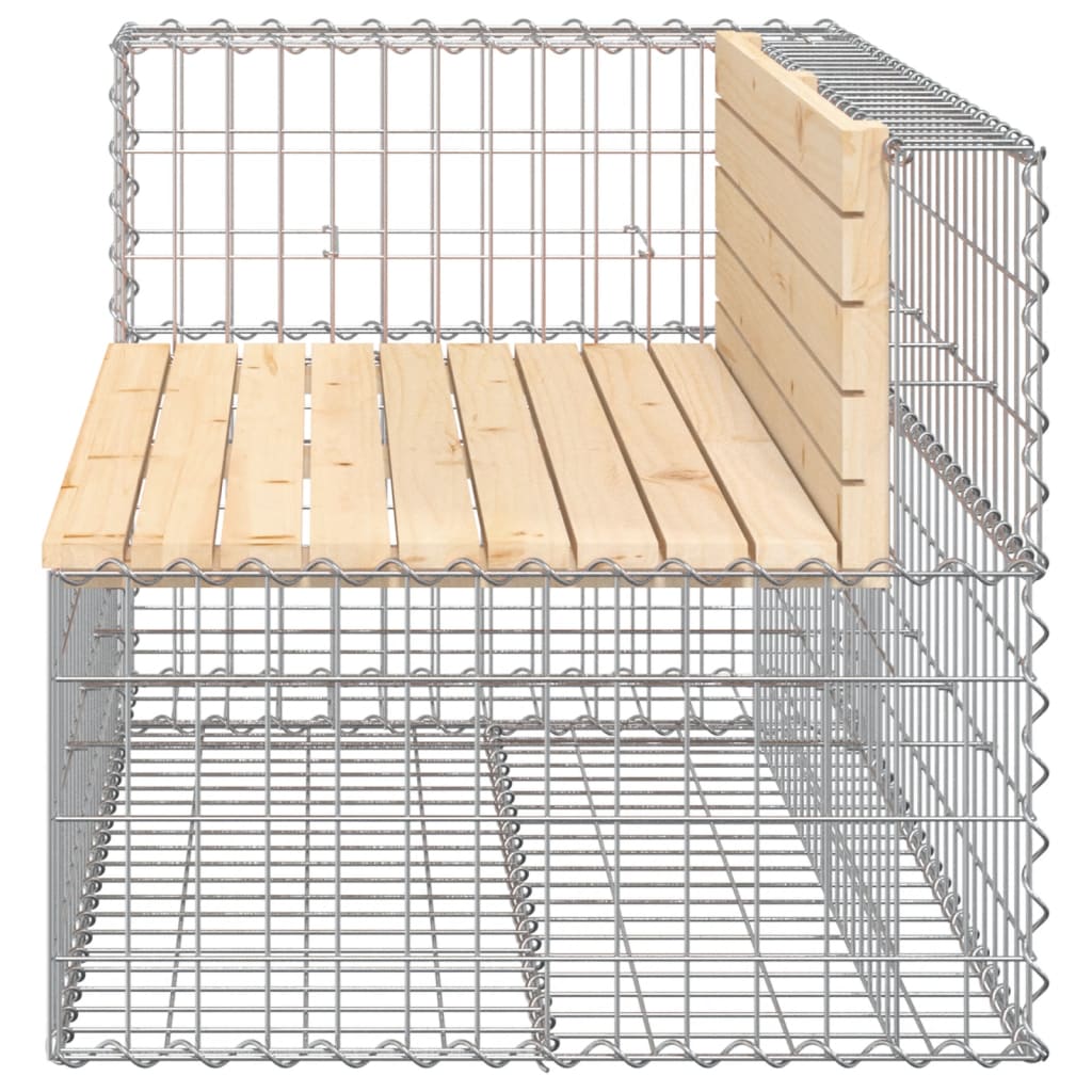 Tuinbank schanskorfontwerp 103x70x65 cm geïmpregneerd hout