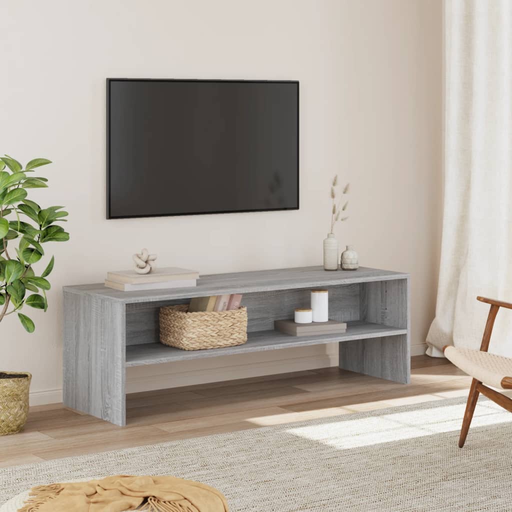 Meuble TV 120x40x40 cm en bois travaillé