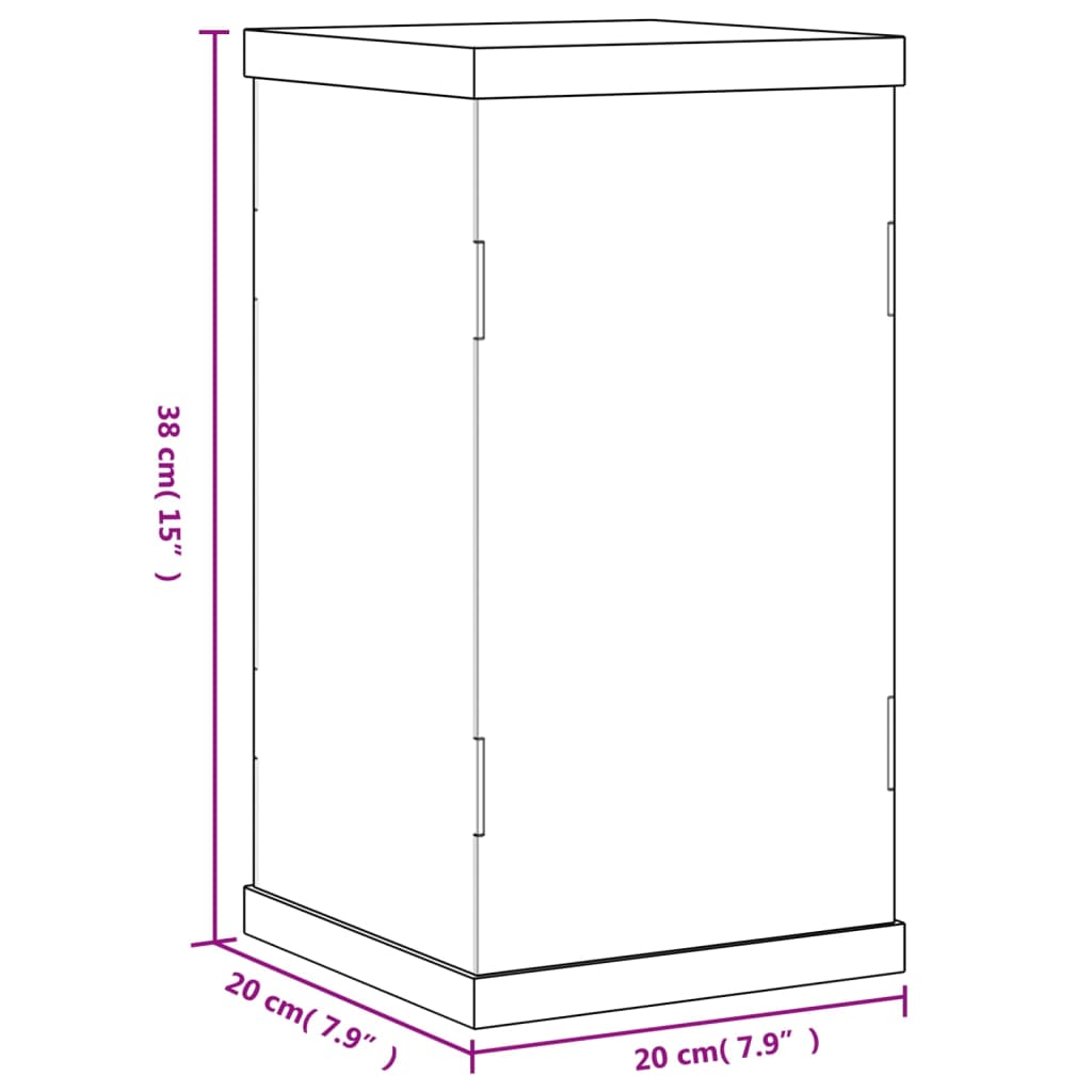 Vitrine transparant 34x16x14 cm acryl