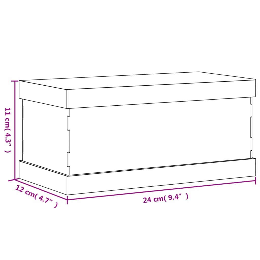 Vitrine transparant 30x15x14 cm acryl