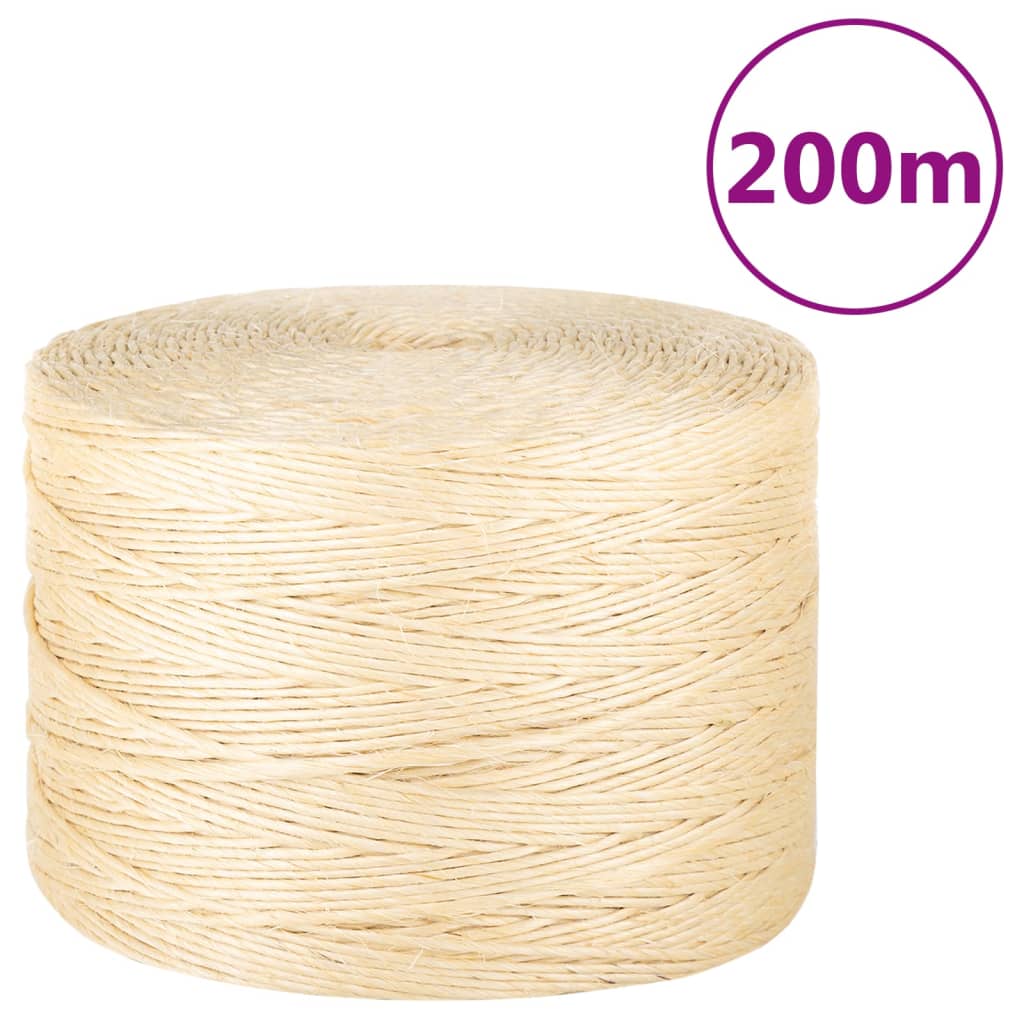 Corde 3 mm 200 m 100% sisal