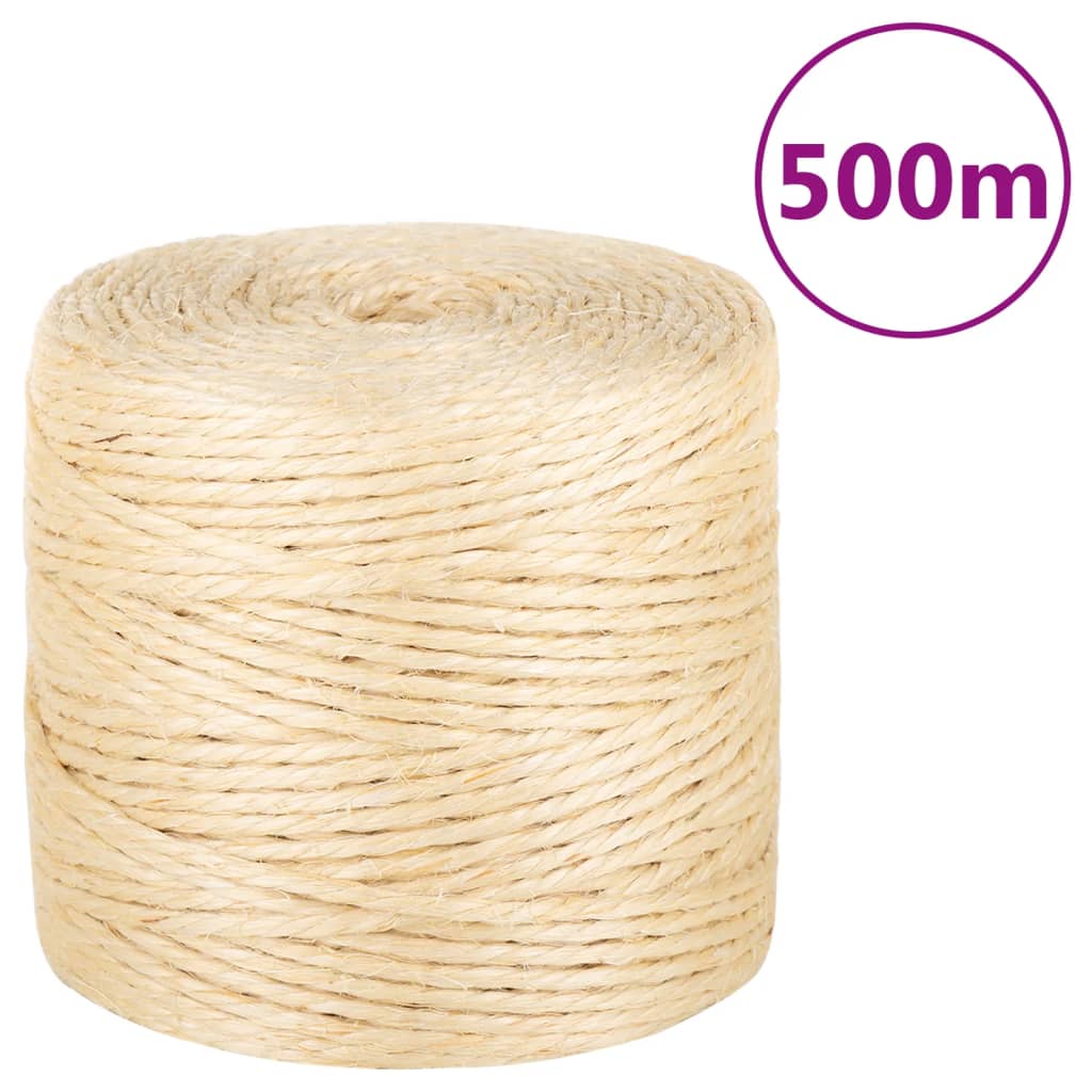 Touw 6 mm 50 m 100% sisal