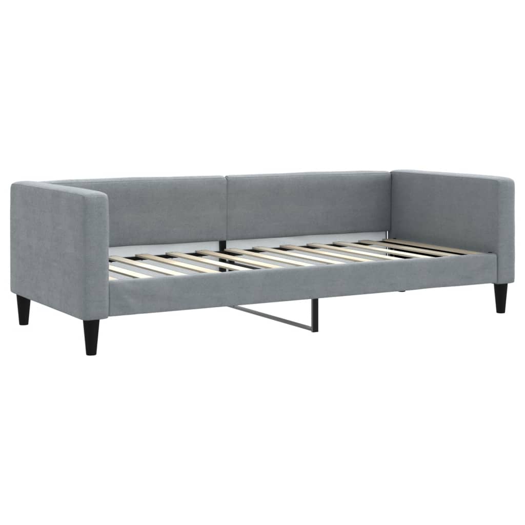 Slaapbank met onderschuifbed 90x190 cm stof