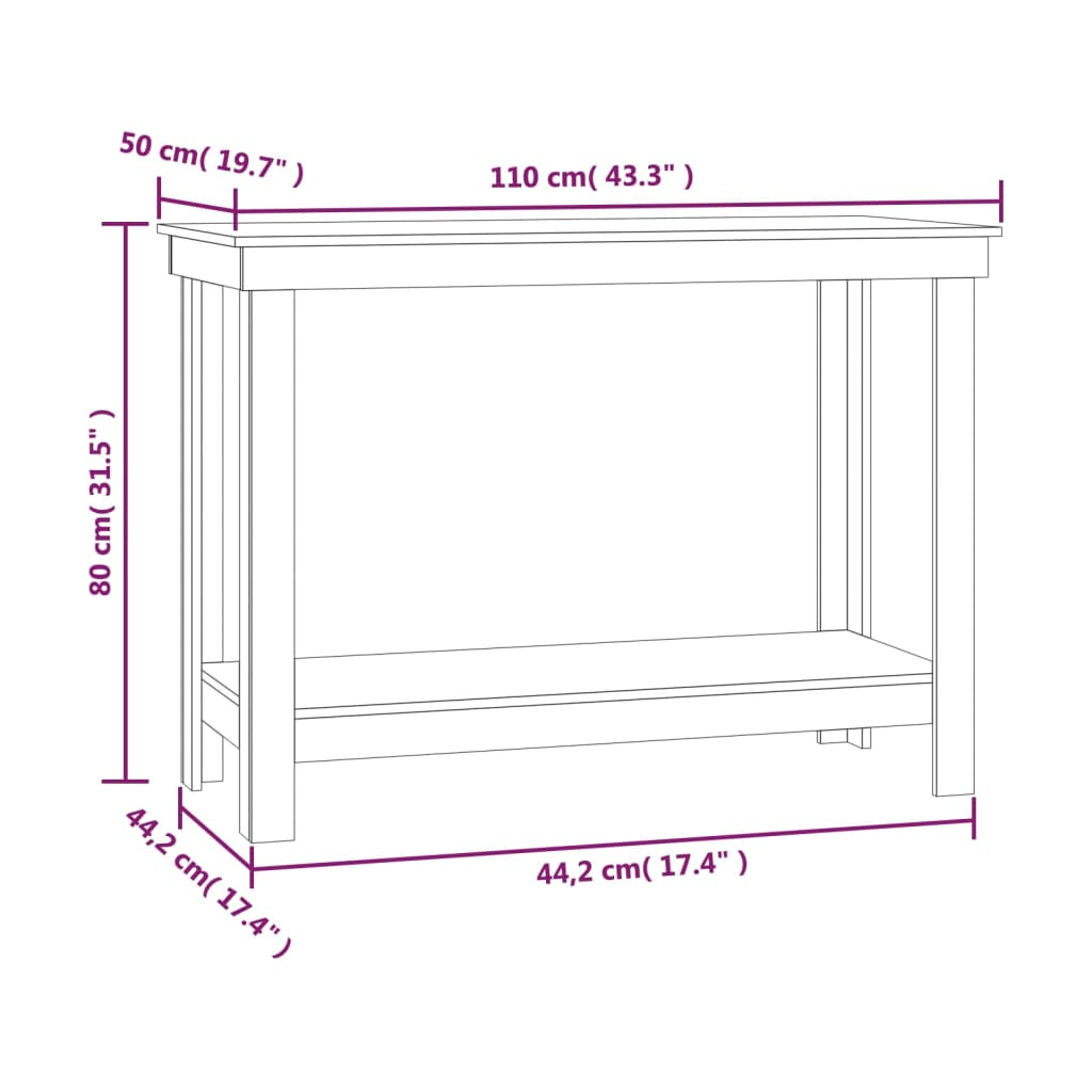 Etabli 180x50x80 cm en bois de pin massif