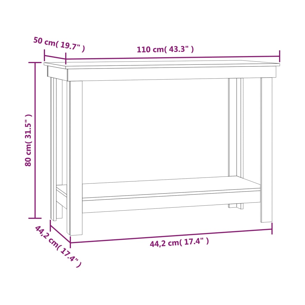 Etabli 180x50x80 cm en bois de pin massif