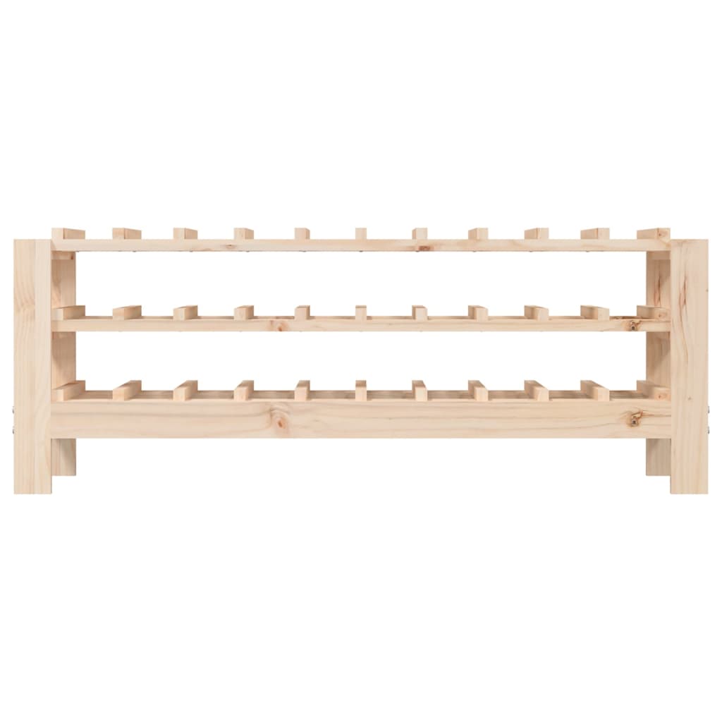 Wijnrek 61,5x30x107,5 cm massief grenenhout