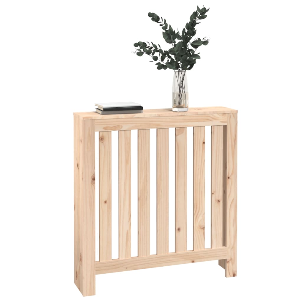 Caisson de radiateur 153x19x84 cm en bois de pin massif