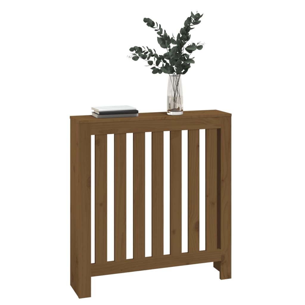 Caisson de radiateur 153x19x84 cm en bois de pin massif