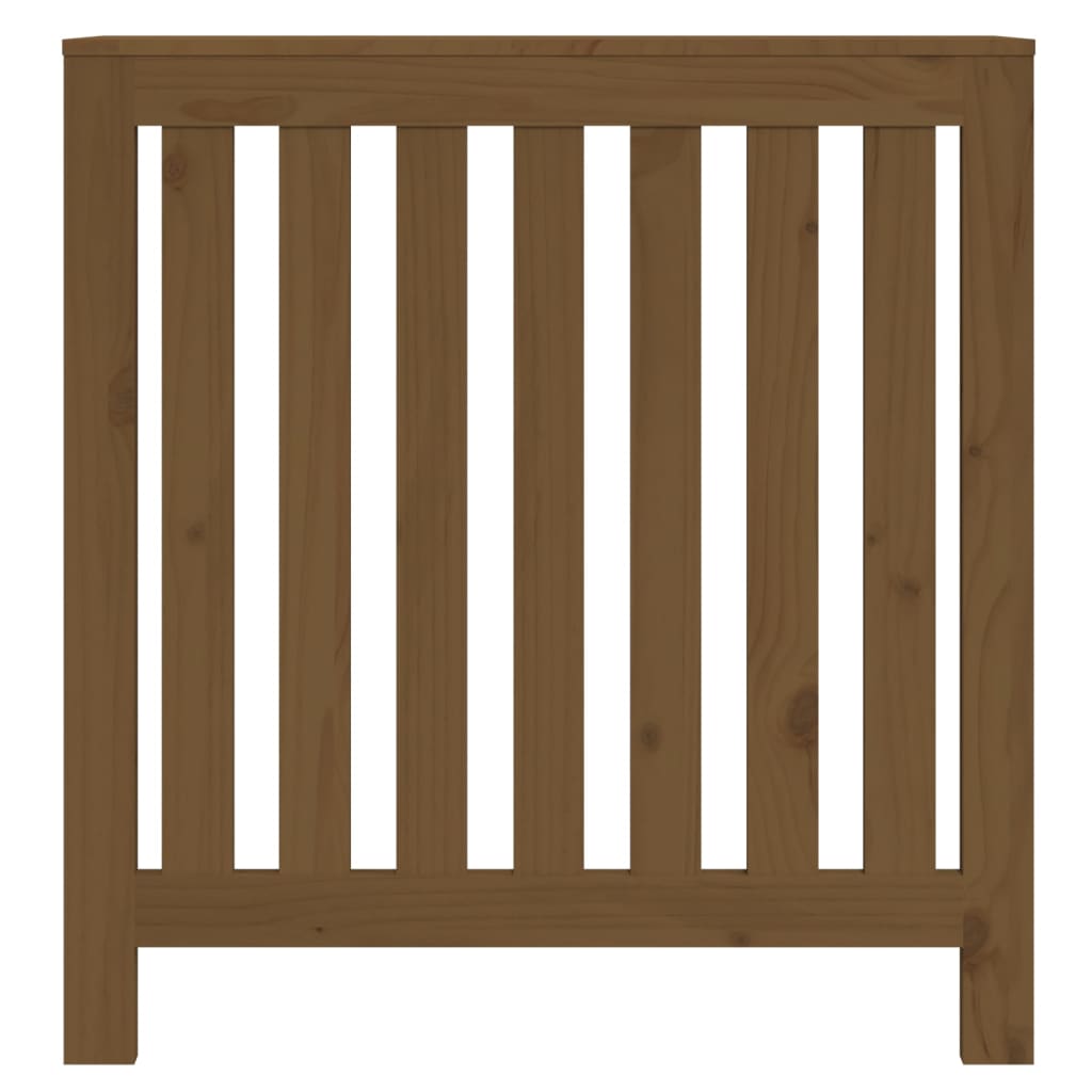 Caisson de radiateur 153x19x84 cm en bois de pin massif