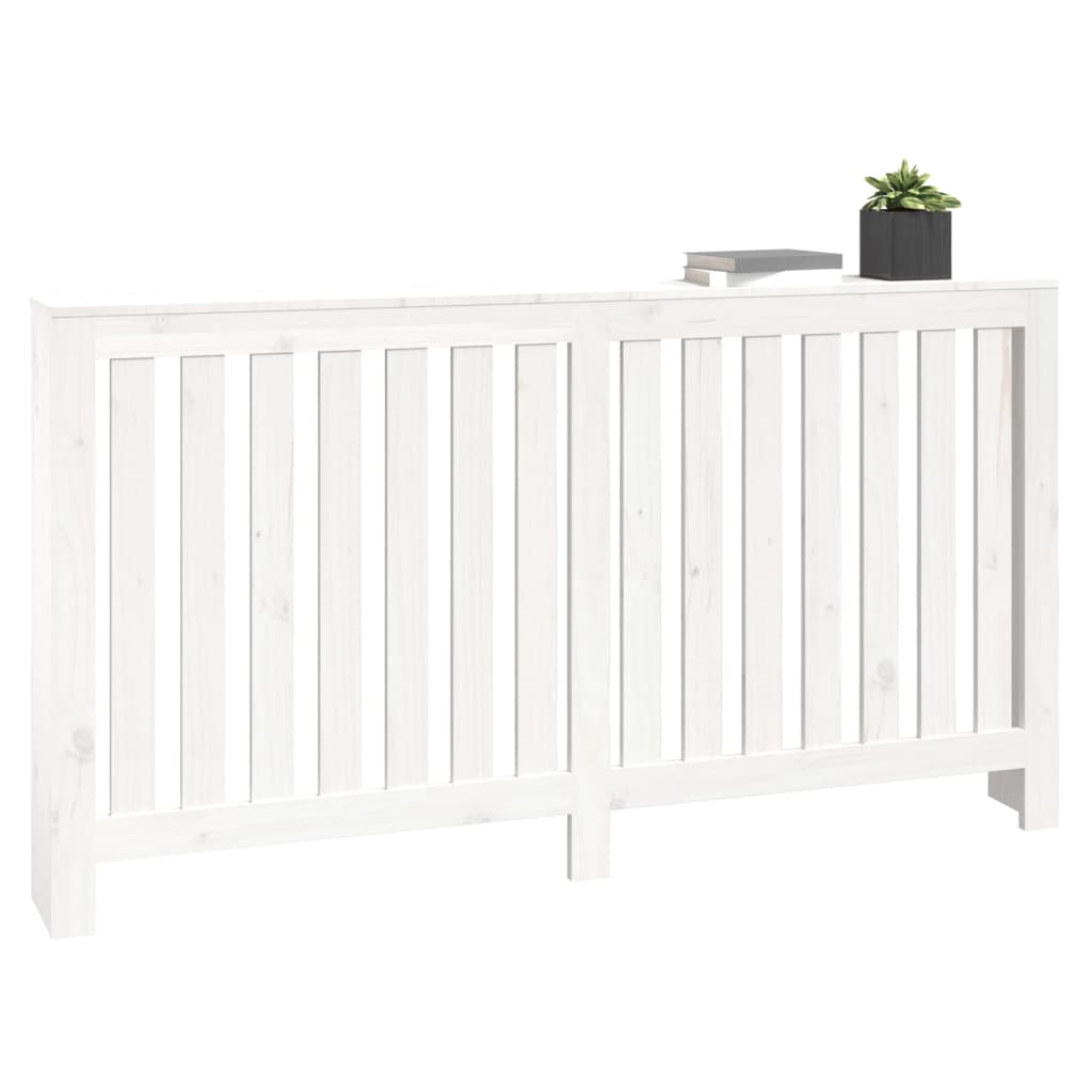 Caisson de radiateur 153x19x84 cm en bois de pin massif