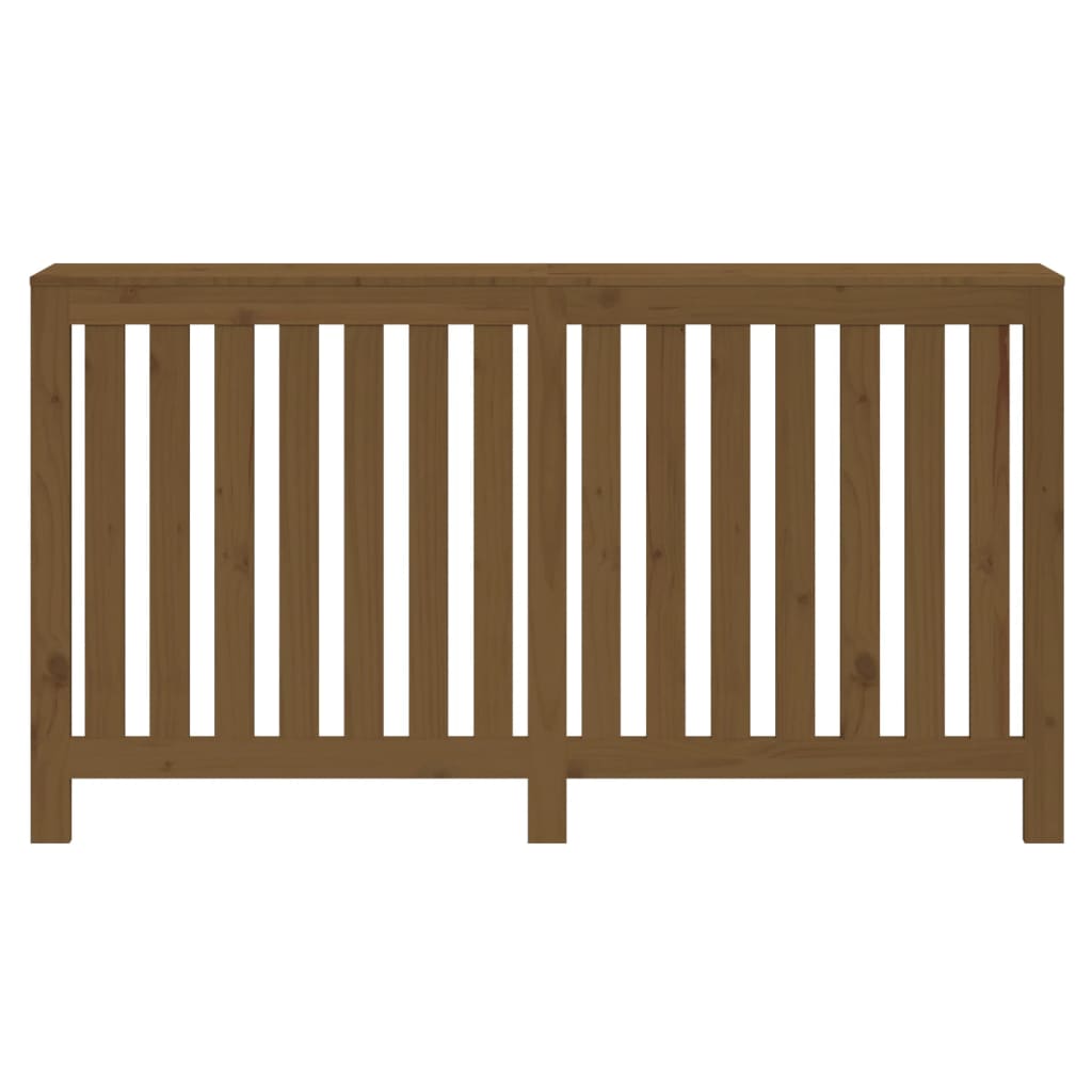 Caisson de radiateur 153x19x84 cm en bois de pin massif