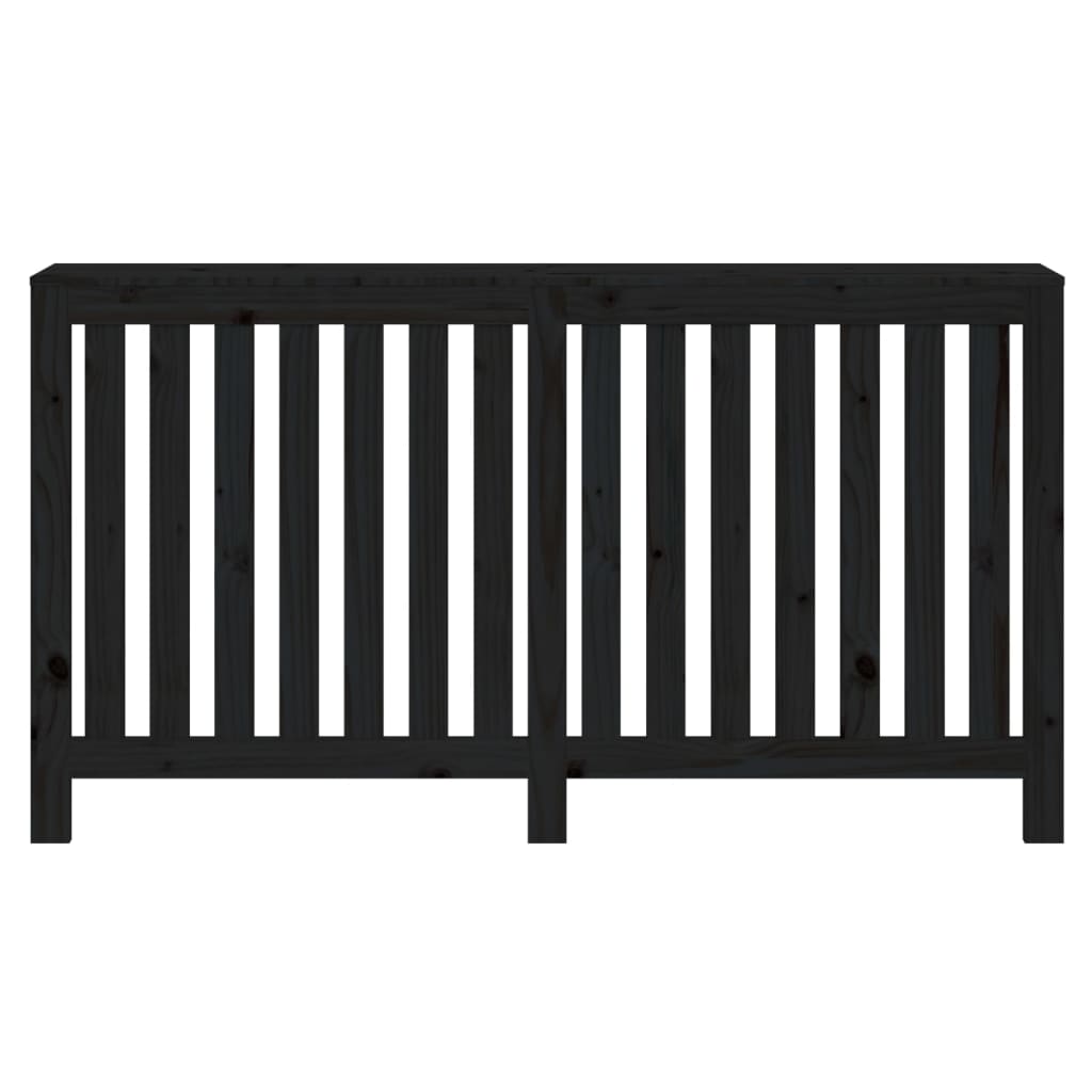 Caisson de radiateur 153x19x84 cm en bois de pin massif