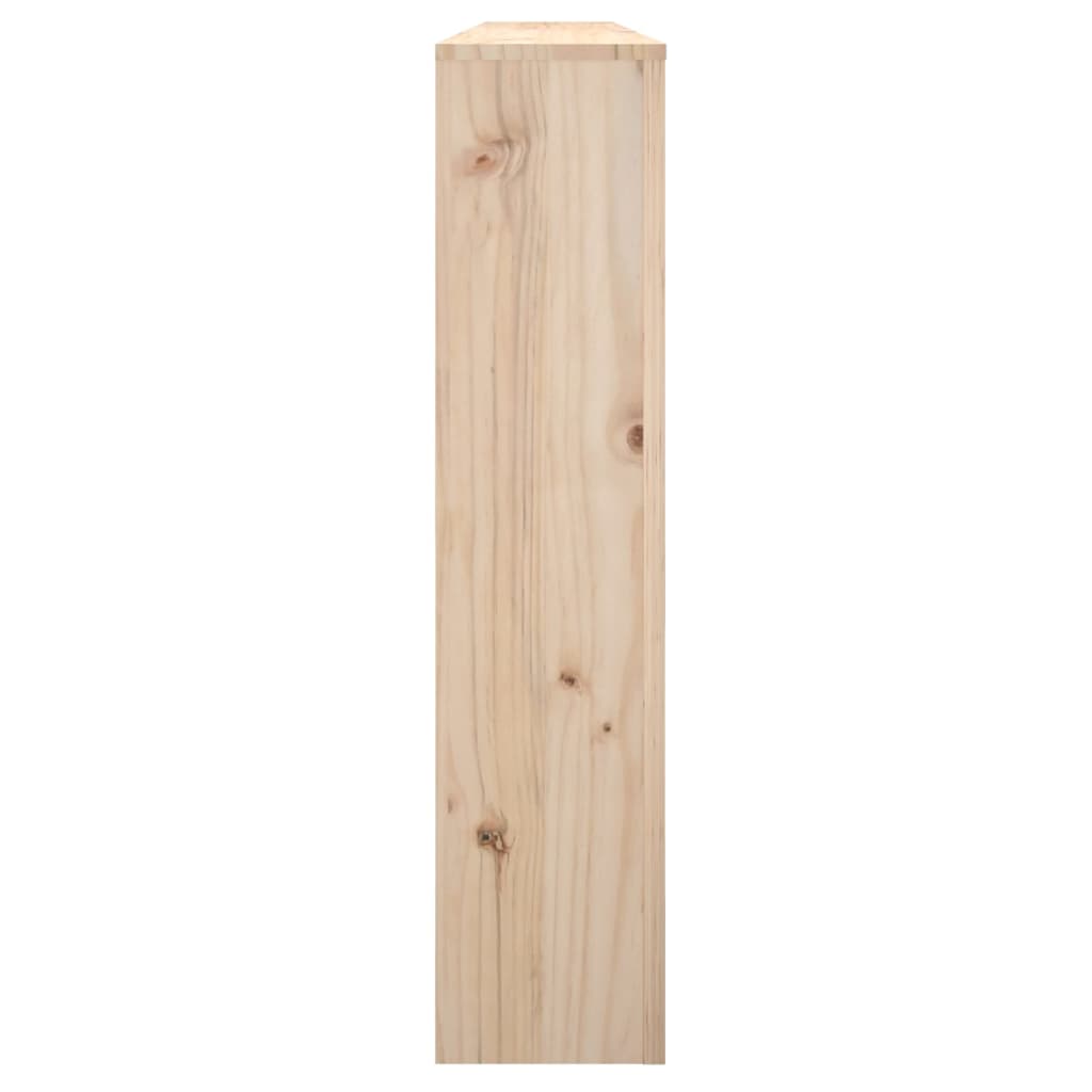 Caisson de radiateur 153x19x84 cm en bois de pin massif