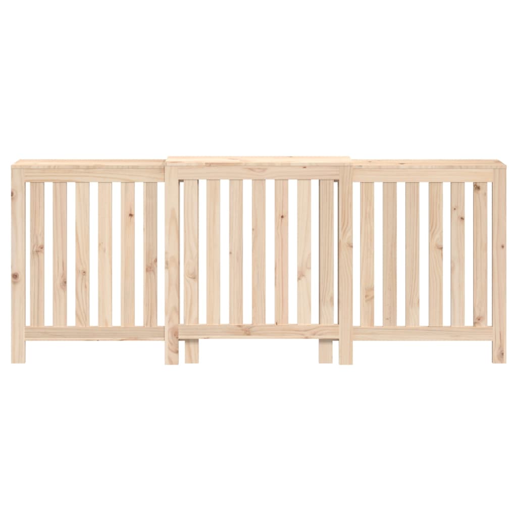 Caisson de radiateur 153x19x84 cm en bois de pin massif