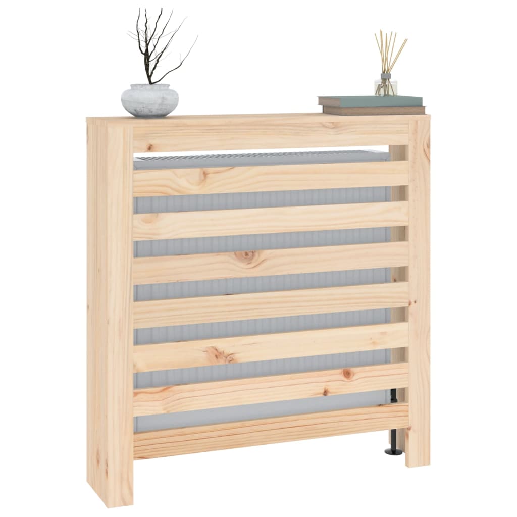 Caisson de radiateur 79,5x19x84 cm en bois de pin massif