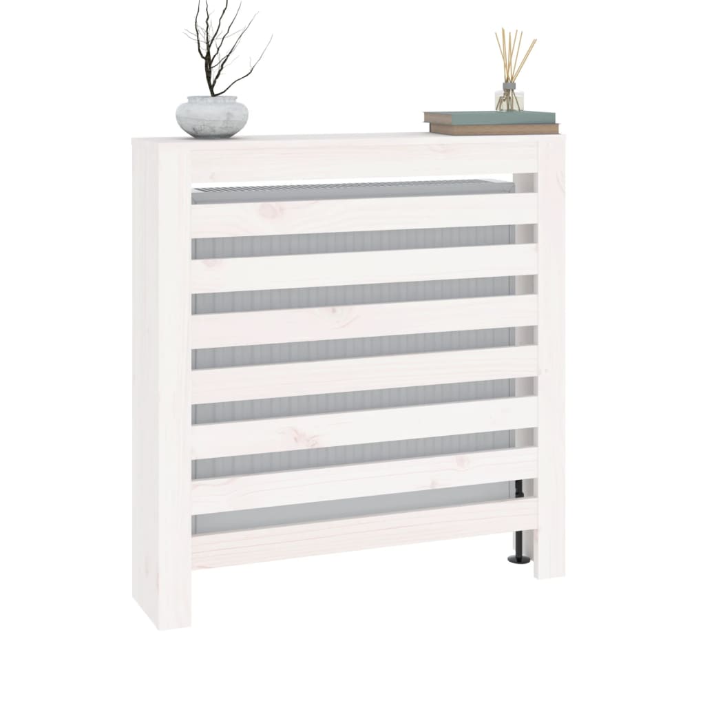 Caisson de radiateur 79,5x19x84 cm en bois de pin massif