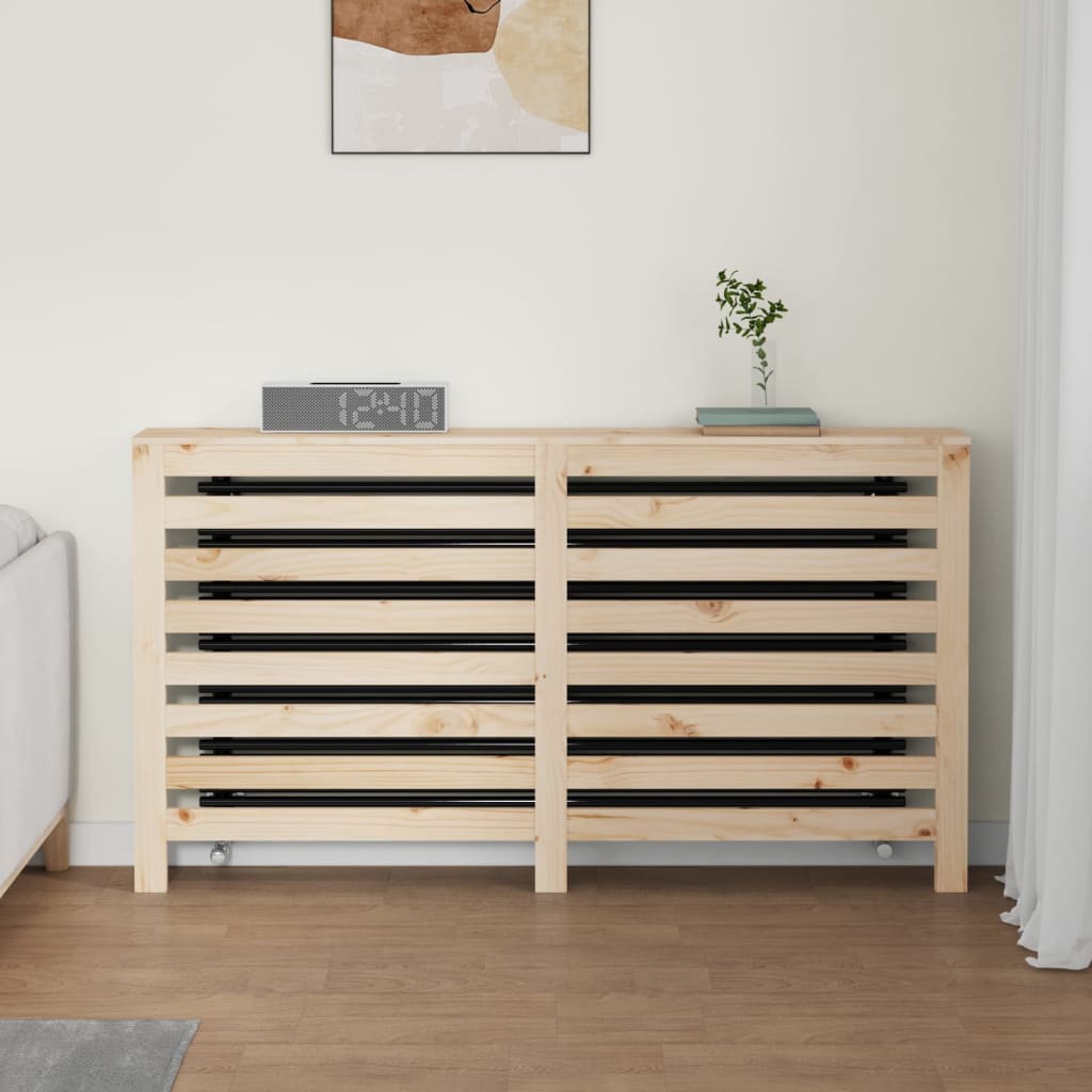 Caisson de radiateur 79,5x19x84 cm en bois de pin massif