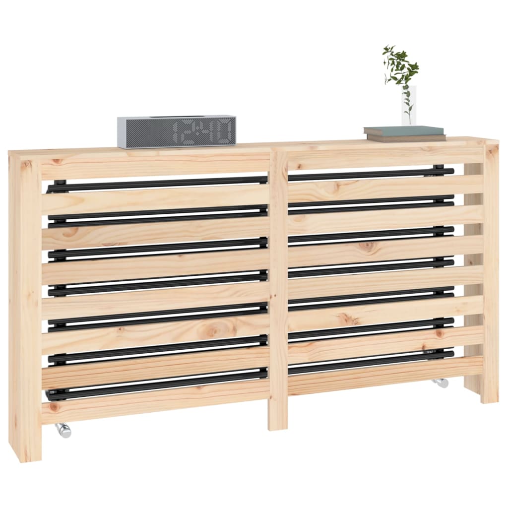 Caisson de radiateur 79,5x19x84 cm en bois de pin massif